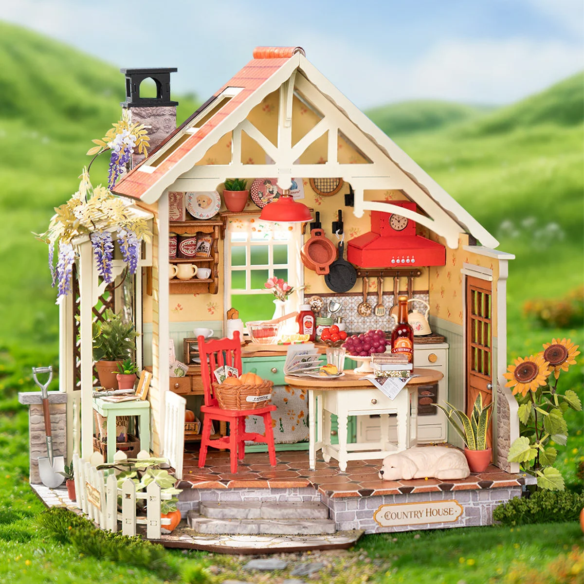Art Craft Building - Slow Kitchen Time DIY Wooden Dollhouse