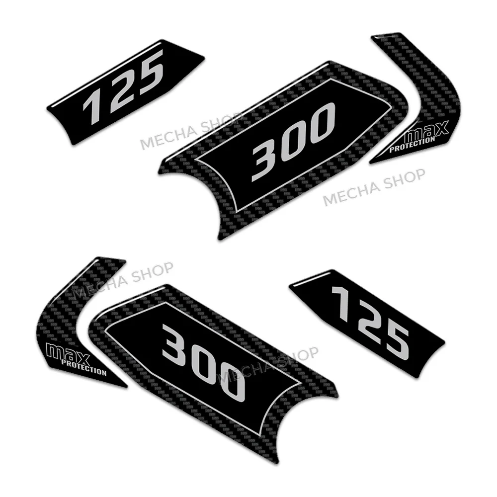 For XMax 300 Xmax125 2023 2024 2025 2026 3D Resin Decal Kit Fairing Side Decal 6