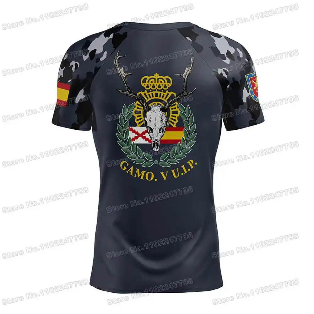 2023 V UIP Granada-Malaga National Police T Shirt Spanish Police Outdoor Tech Shirts MTB Clothing Training Tops Fitness Jersey