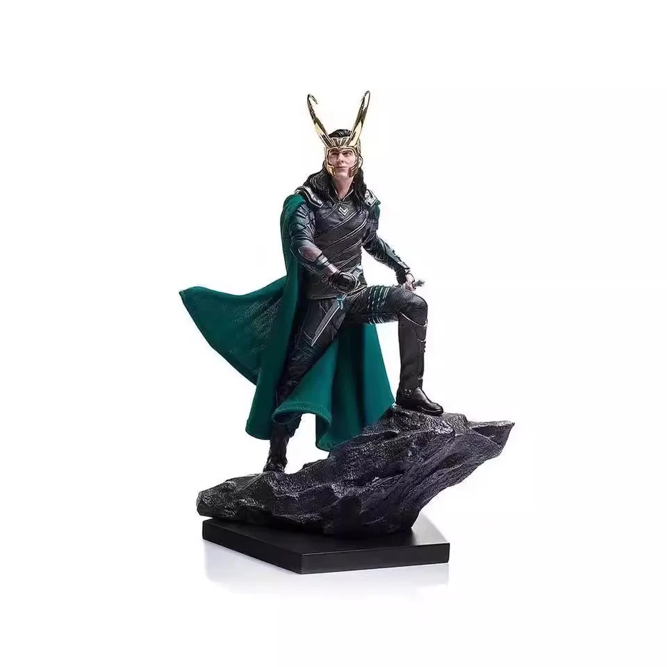 Marvel Avengers Thor 3 Ragnarok Loki 1/10 Anime Movie Battle Scene Collection Statues Handmade Models Children's Gifts