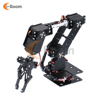 6 DOF Robot Manipulator Metal Alloy Mechanical Arm Clamp Claw Kit for Arduino MG996R Robotic Education