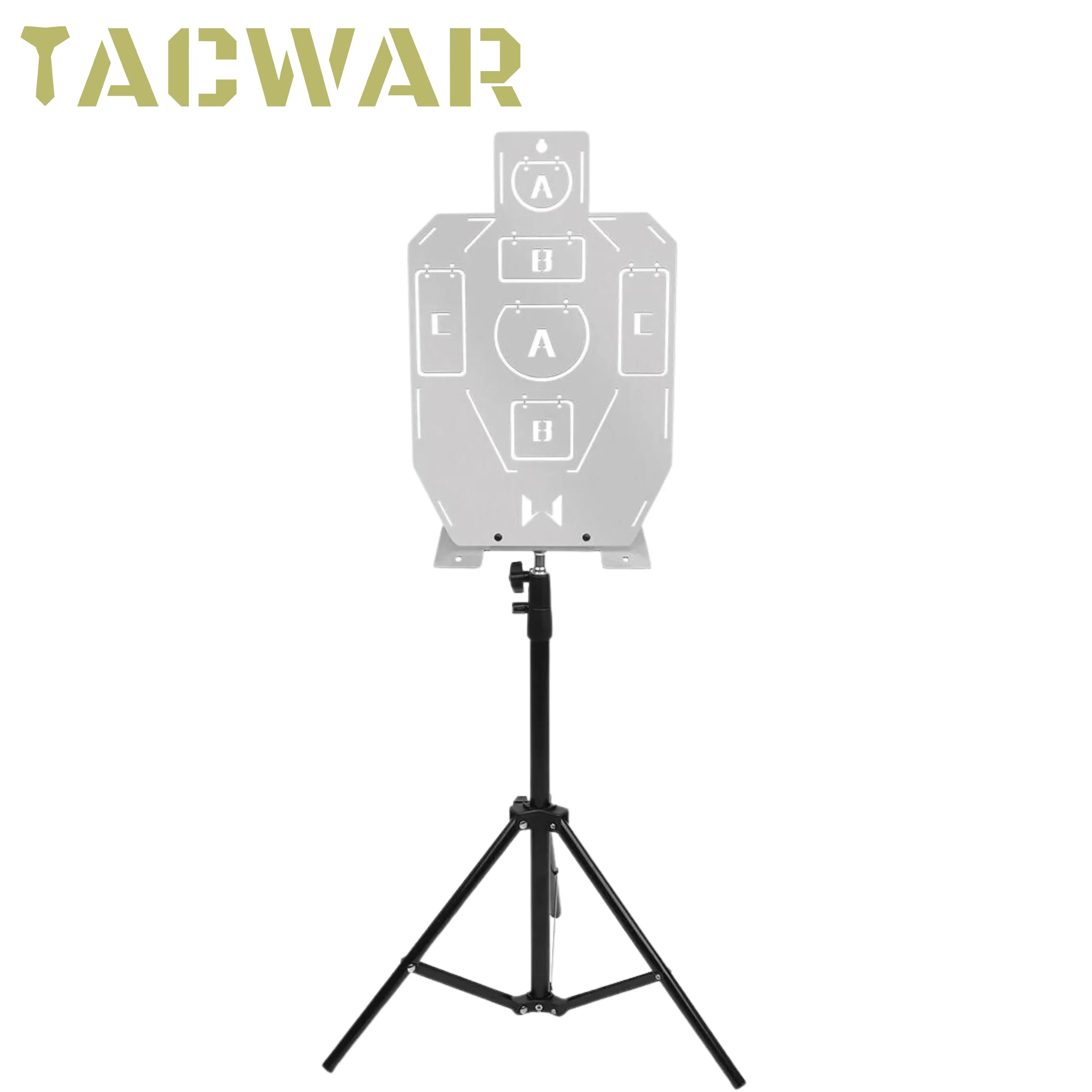 

Shooting Training Metal Target Adjustable Training Folding Tripod IPSC 304 Stainless Steel Target Stand With Letter Bullseye