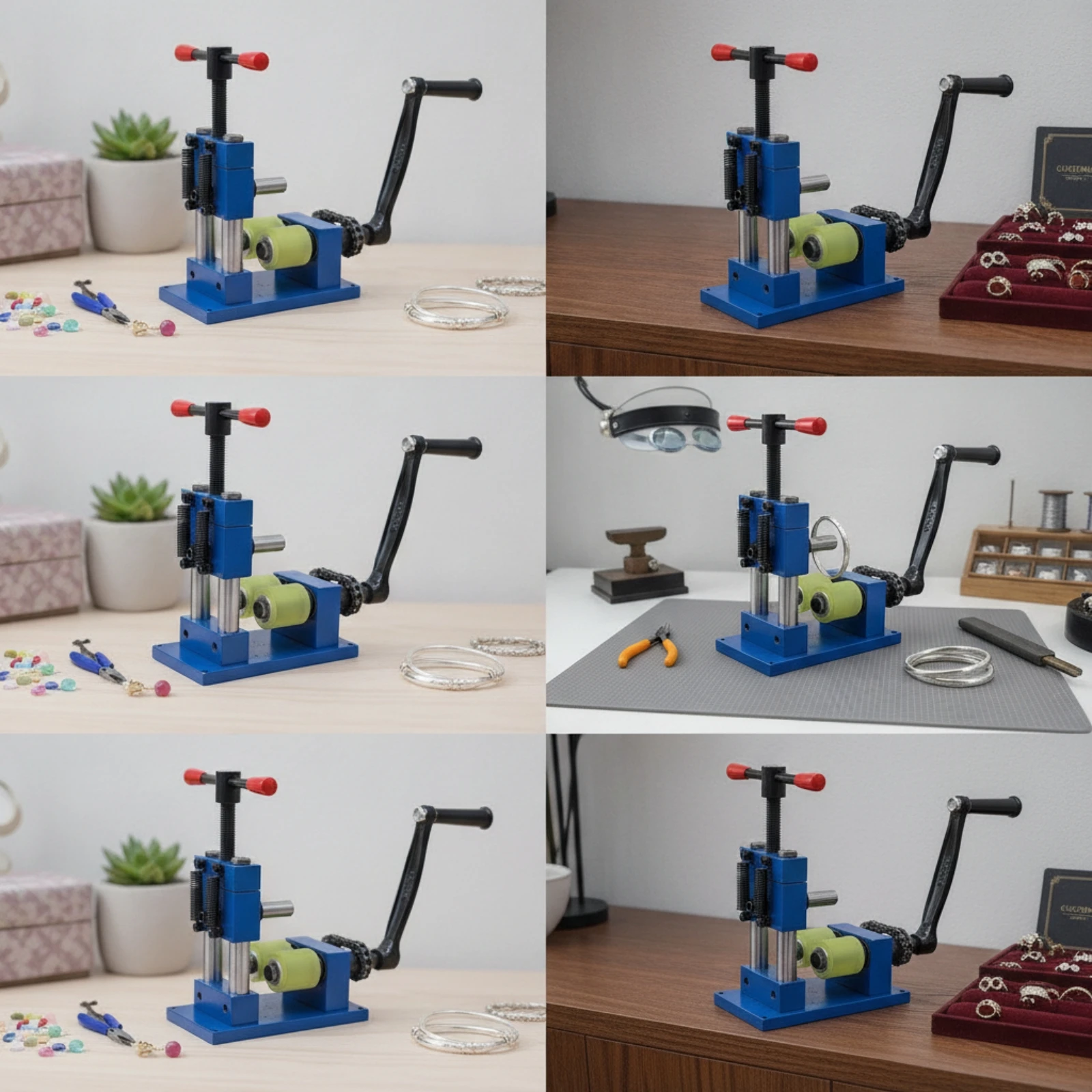Bracelet Forming Machine Space-Saving Jewelry Bender with Rollers Jewelry Bending Machine Long-Lasting for Jewelers, Workshops