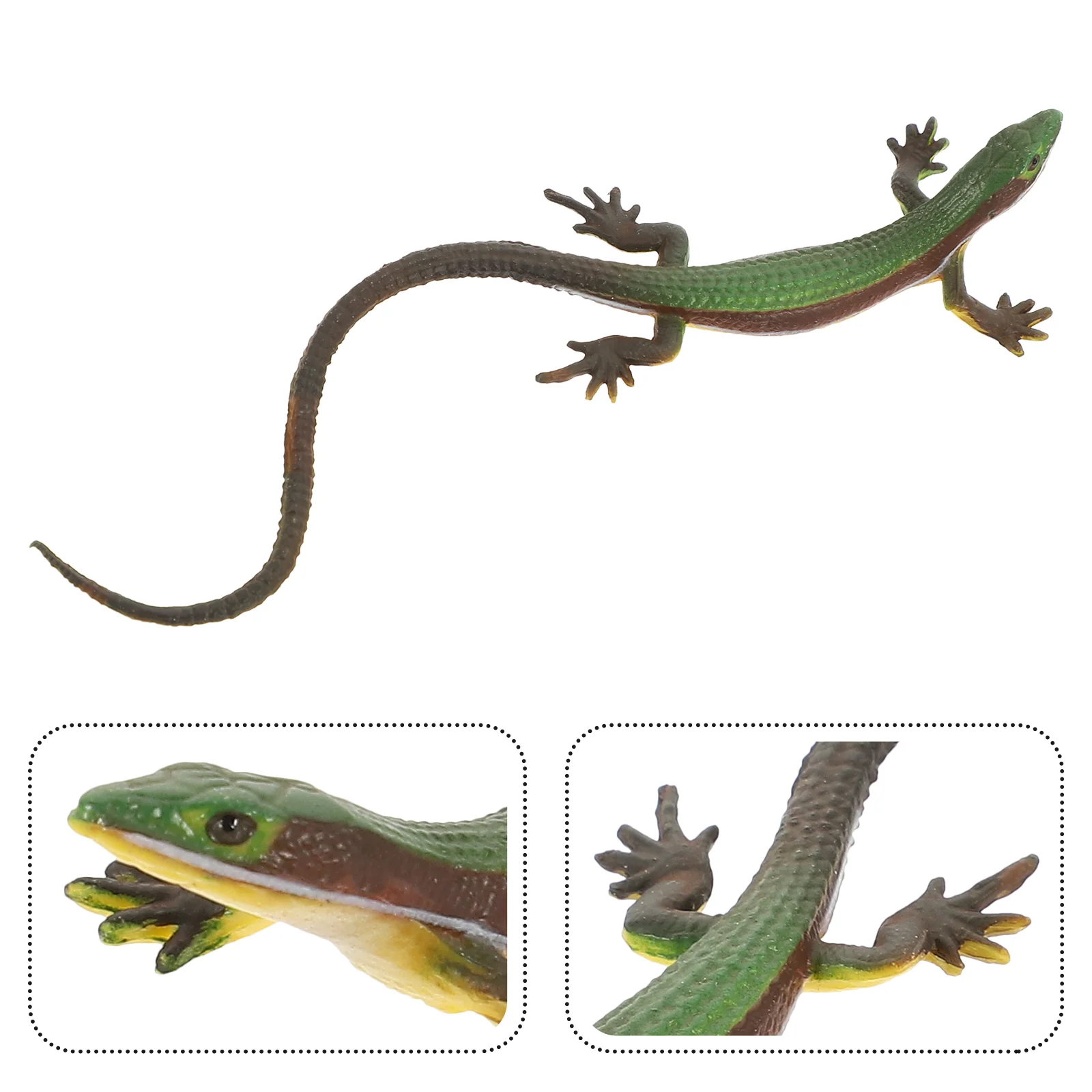 Simulation Lizard Model Childrens Toys Funny Prank Props Figurines Reptile Decor Puzzle