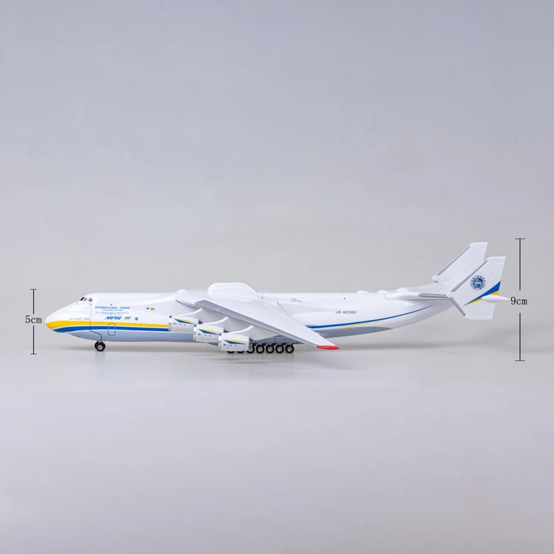 1/200 43cm Antonov An 225 Model Maria Ukraine Transport Big Plane Aircraft Souvenir Toys Collection Boys Gift Miniatura Mrija