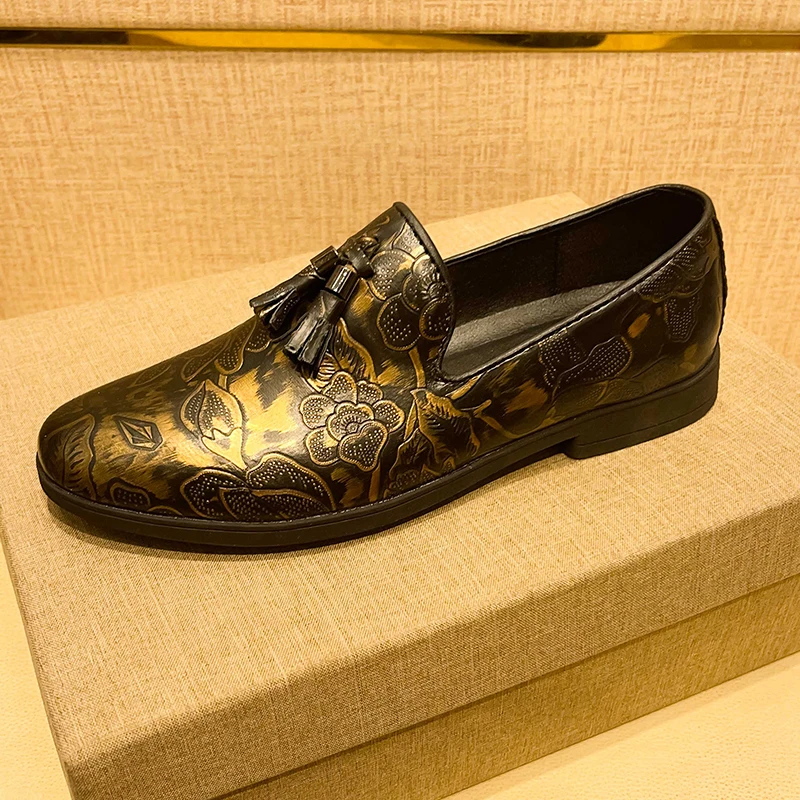 

Men Shoes Handmade Casual Italian Style Shoes Mens Wedding Loafers Moccasins Breathable Business Driving Shoes for Men Loafers