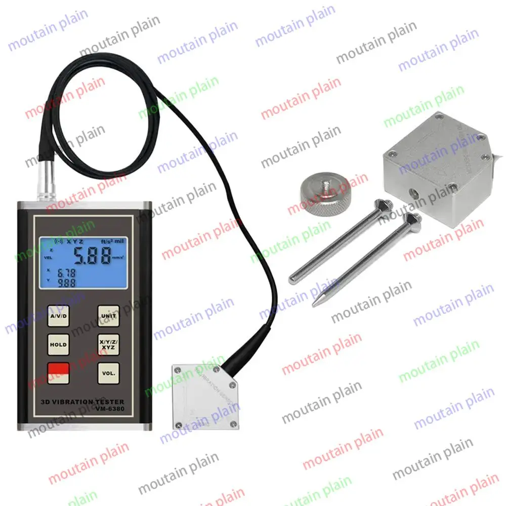 

Vibration Meter 3 Dimensional Measurement Piezoelectric Transducer SensorVibrometer Tester Analyzer VM-6380