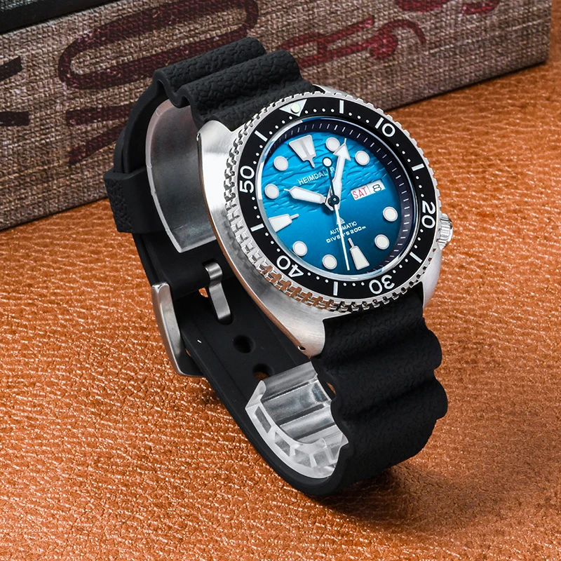 Neue Heimdallr H4 Taucheruhr NH36 automatische mechanische Saphirglas C3 super leuchtende 200 m wasserdichte 316L Stahl 45 mm Herrenuhr