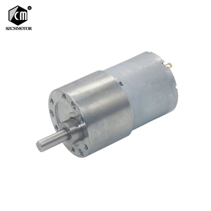 JGB37-3530 37mm Diameter Gearbox DC12V 24V Reduction Gear Motor Eccenric Shaft All Metal with D Type Shaft Reductor Motor