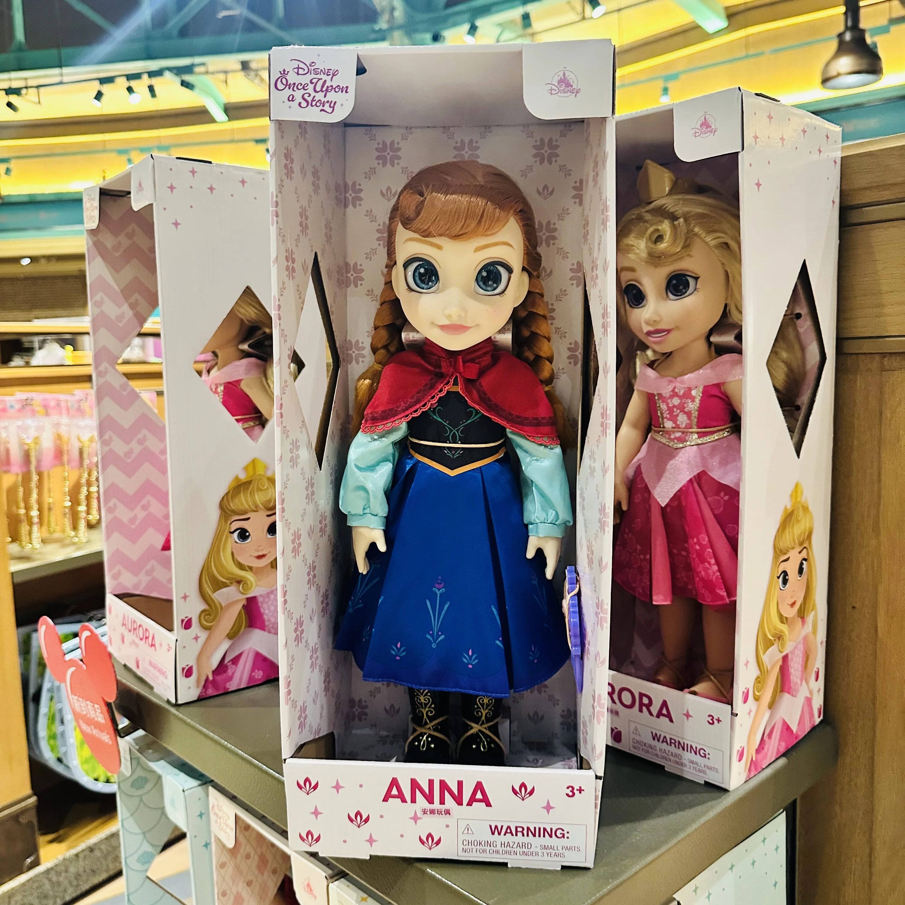 Disney Seven Princesses ( ELSA ANNA RAPUNZEL ARIEL BELLE AURORA SNOW WHITE ) Dolls for Girls - New Year Gift
