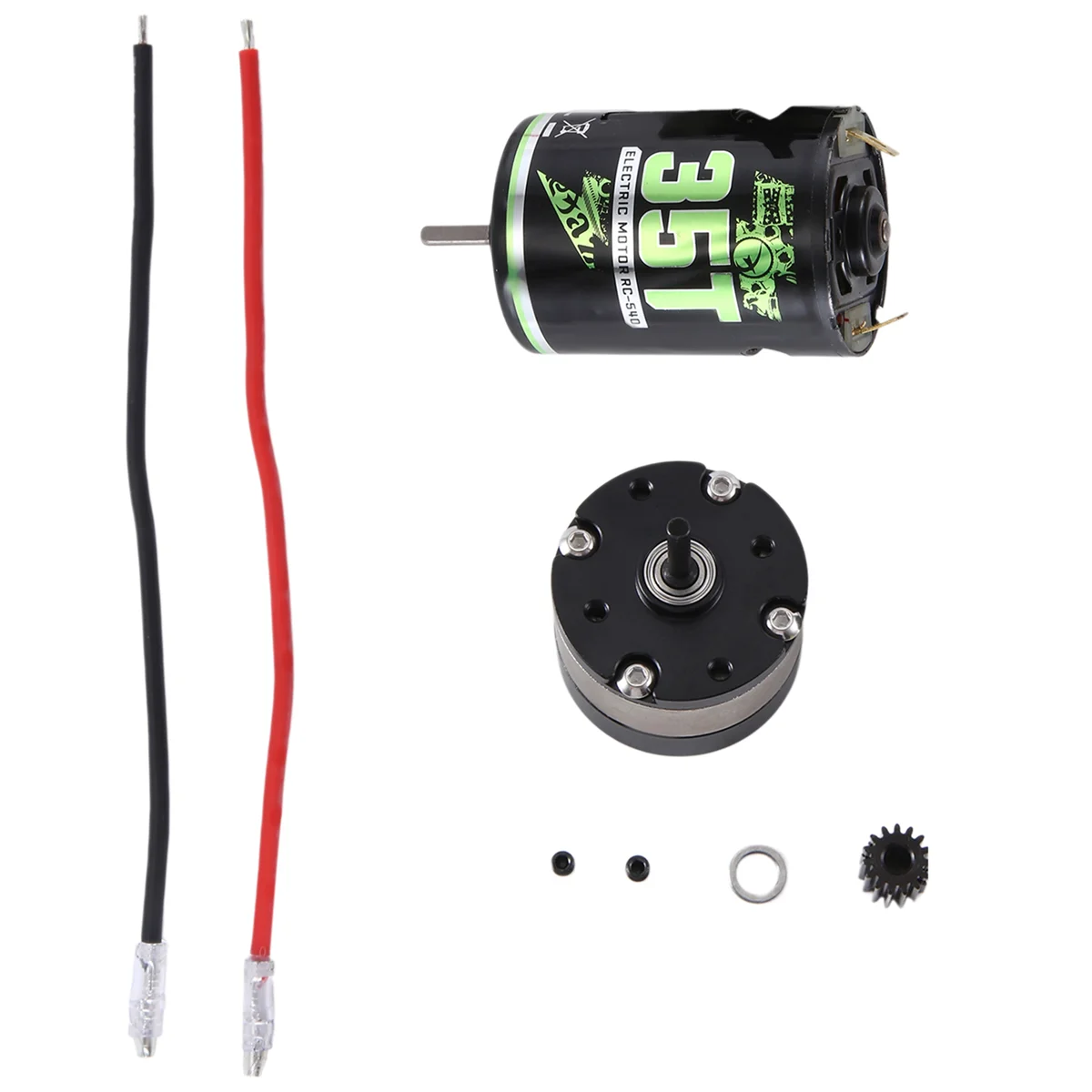 RCXAZ 540 Brushed Motor and 1: 4.2 Ratio Reducer Planetary Gearbox for 1/10 RC Crawler Car TRAXXAS TRX4 Axial SCX10, 35T