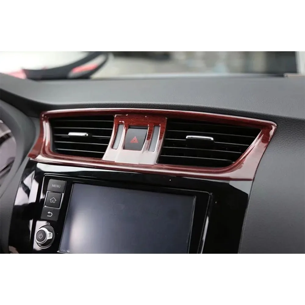 For Nissan Sentra SYLPHY 2012-2015 2016-2019 LHD Car Dashboard Central Side Air Vent Frame Trim Styling Auto Molding 3pcs/set