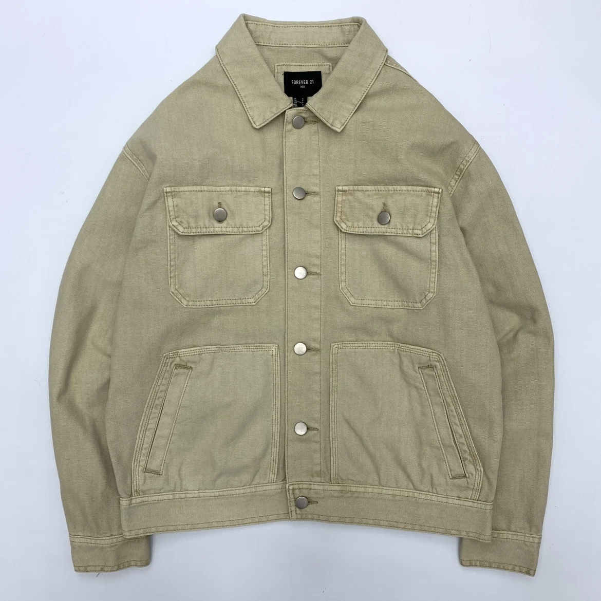 Men's Lightweight Trucker Shirt Jacket Amikaki Washed Canvas Jacket Multiple Pockets Autumn Retro Work Flip Collar Short Coats