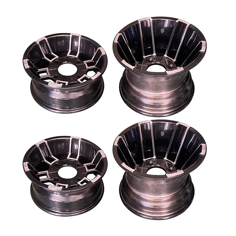 

4 Pcs 10" Aluminum Alloy Wheel Hub Front & Rear Rim Kit For 125cc 150cc 200cc 250cc ATV Quad Go Kart UTV Buggy Golf Cart Parts