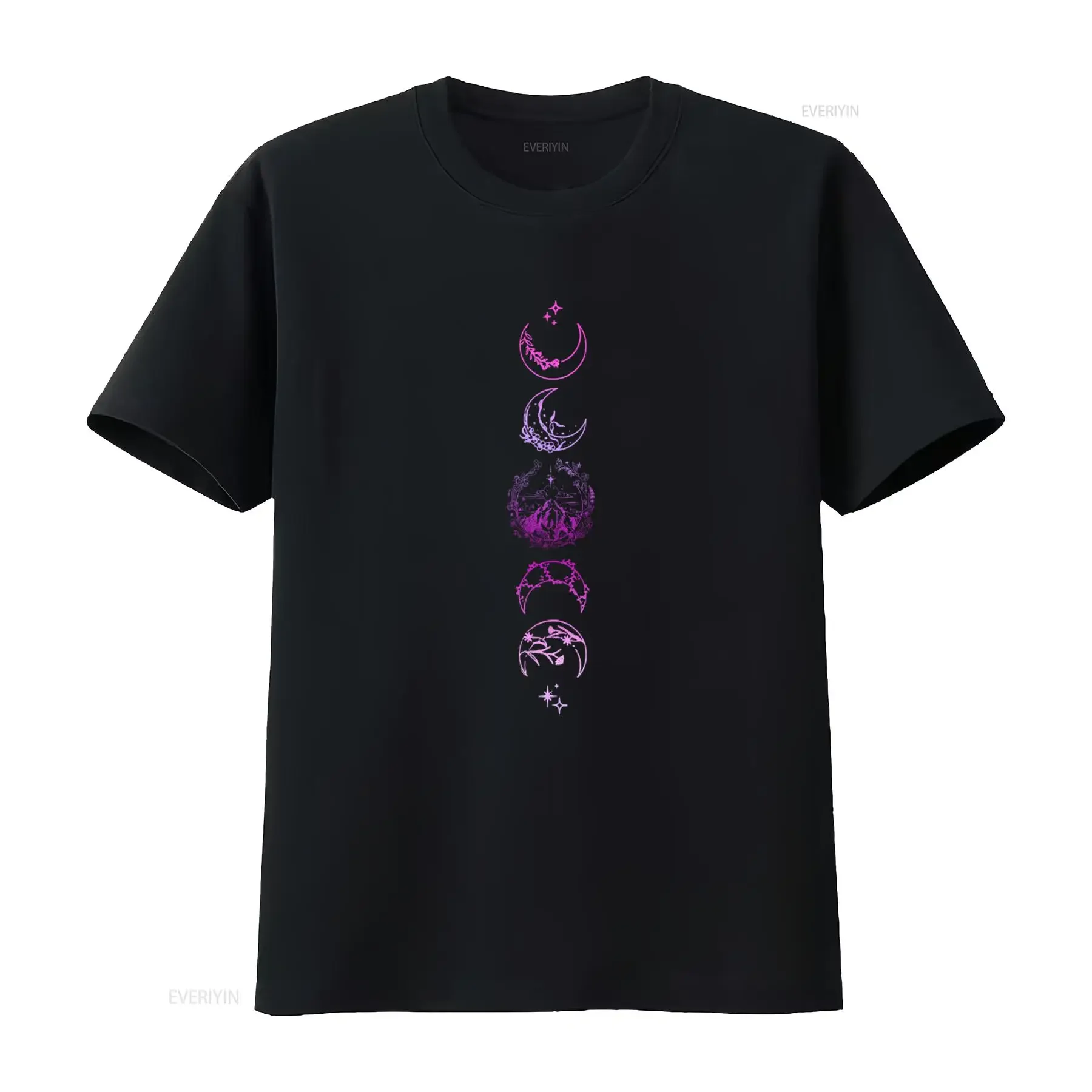 Velaris Sweat T Shirt The Night Court Symbol A Of Thorns And Roses Acotar Moon Star Print  vintage Washed Breathable streetwear