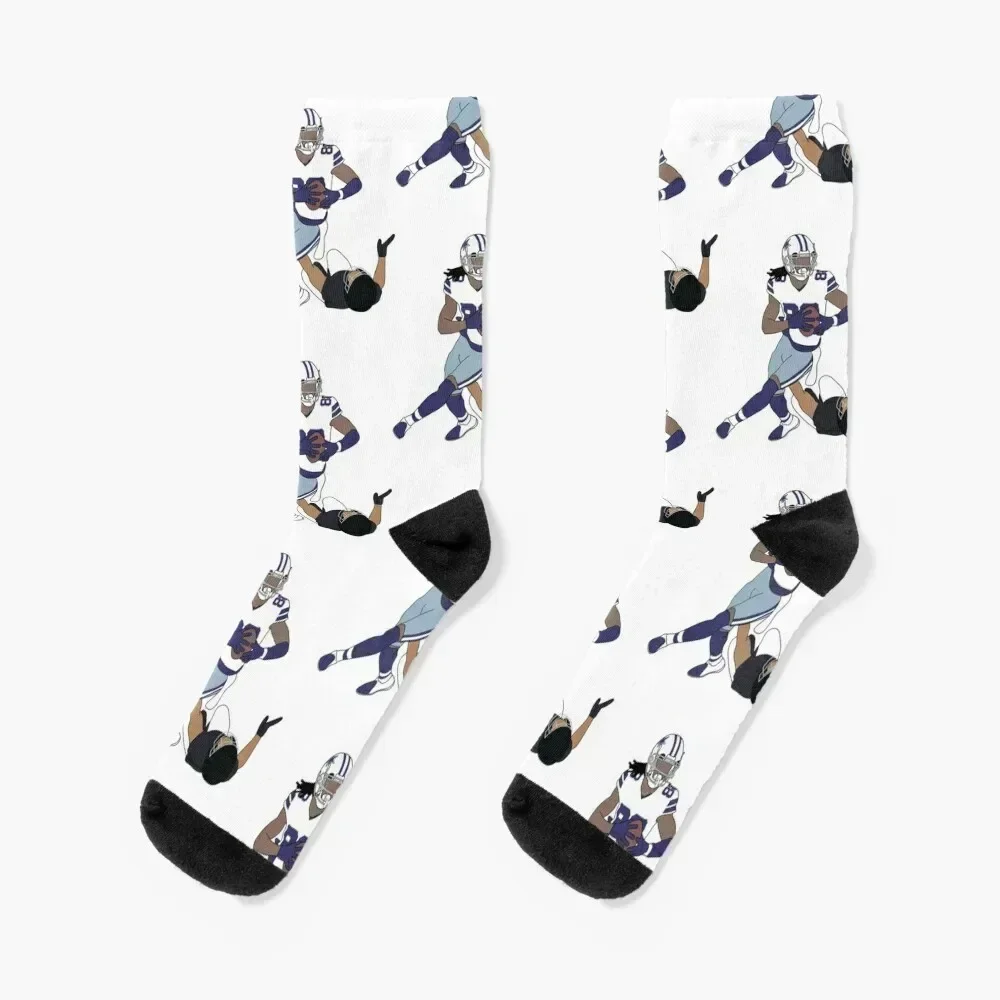 

CeeDee Lamb Passing Trough Socks halloween short funny gift Stockings Socks Women's Men's