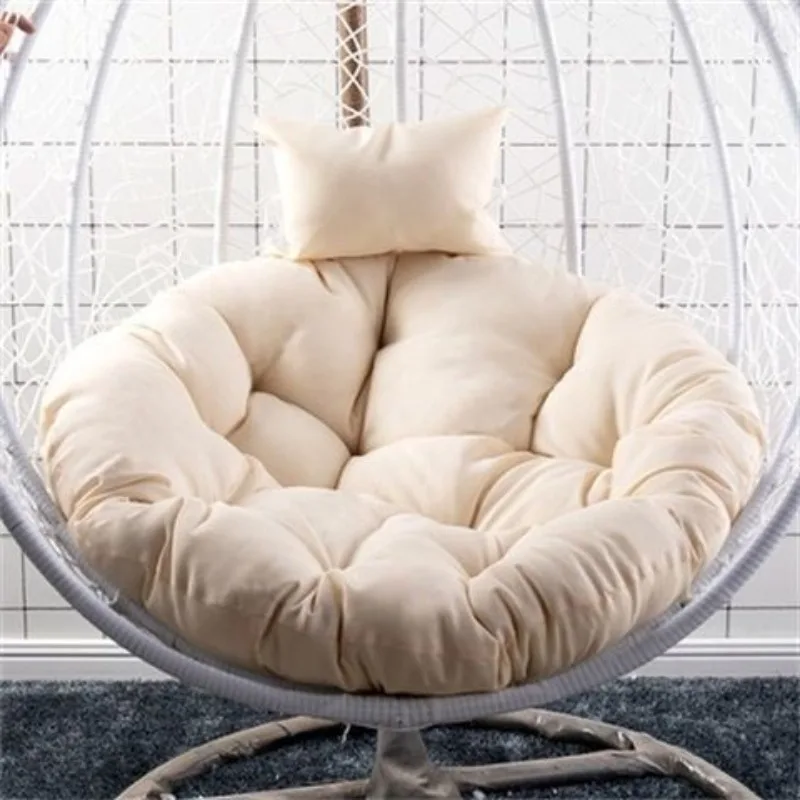 New Swing Hanging Basket Seat Cushion Soft Egg Chair Pad for Garden Indoor Outdoor Balcony Rocking Chair Silla Cushion(No Chair)