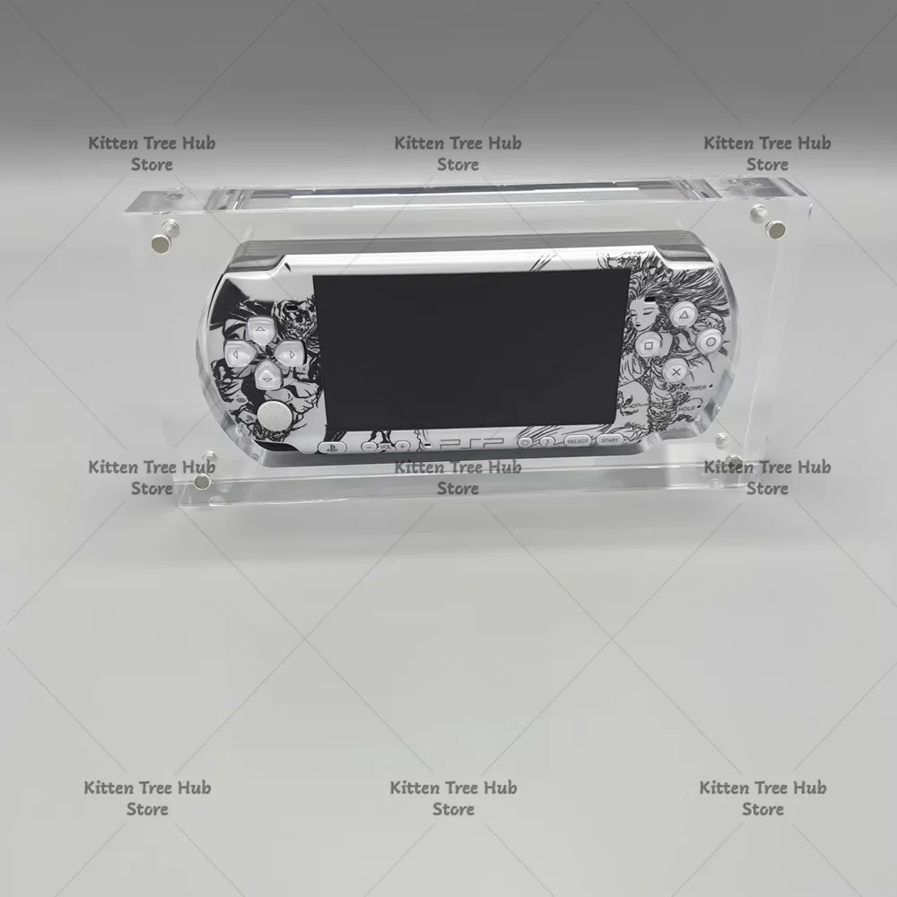 PSP2000 PSP3000 Handheld Console Acrylic Display Case Magnetic Cover High Transparency Acrylic