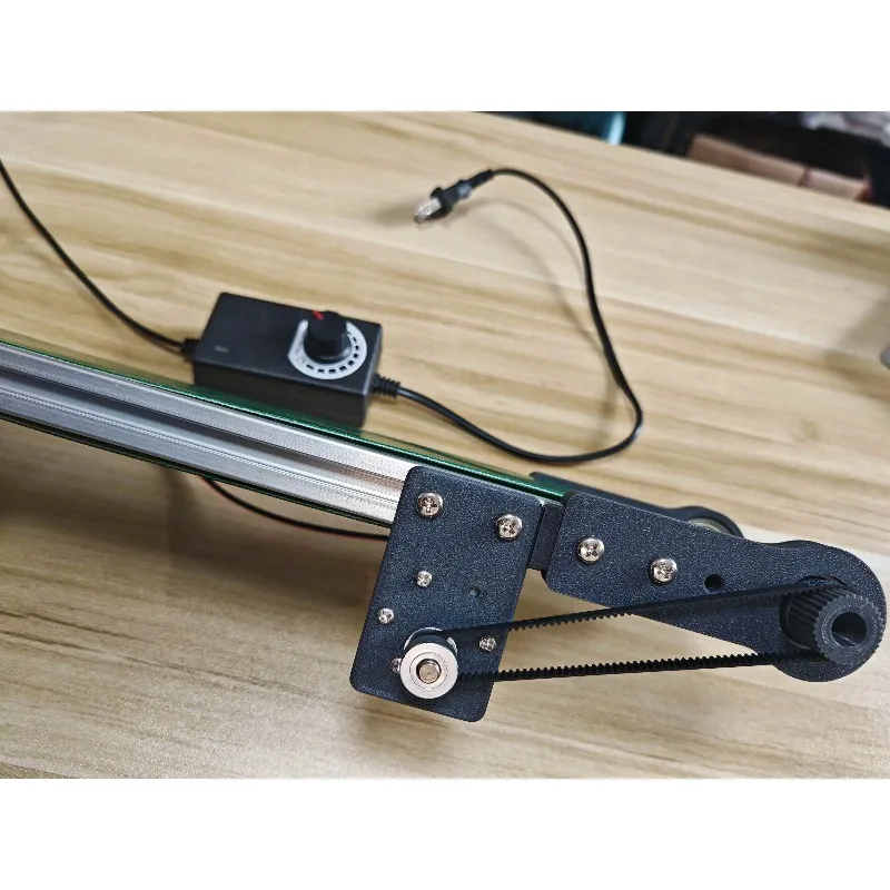 Mini Electric Desktop Conveyor Belt 0-116RPM Speed Adjustable DIY Elevator Model Friction Experimental Device