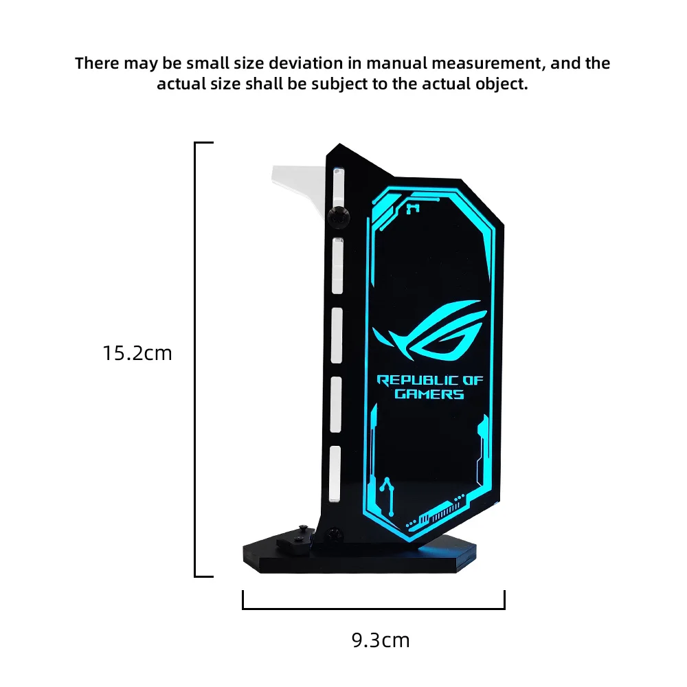 수직 GPU 지원 맞춤형 다채로운 VGA 브래킷 비디오 카드 스탠드 GPU 홀더 12V/5V AURA SYNC WaterCooler PC MOD RGB 조명