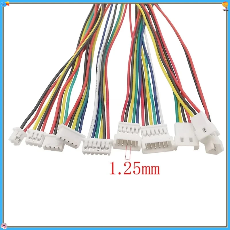 10PCS JST XH2.54 XH 2.54mm Wire Cable Connector 2P/3P/4P-/9/10/11/12 Pin Pitch Male Female Plug Socket 10/20/30cm Length 26AWG