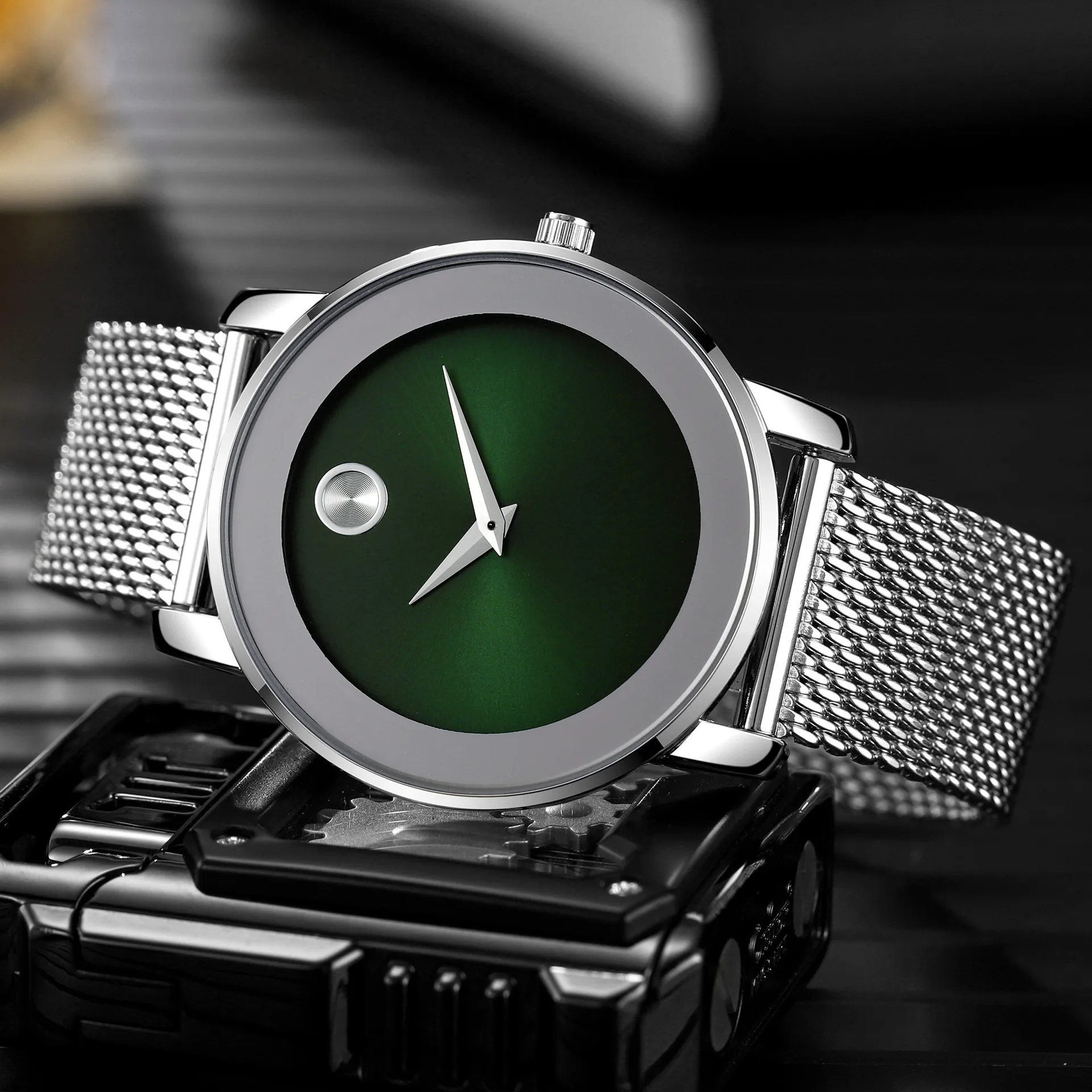 MAYZHISU Creative Watch For Men Trendy High end Light Luxury Versatile Men\'s Quartz Wristwatches Waterproof Male\'s Clock Watch
