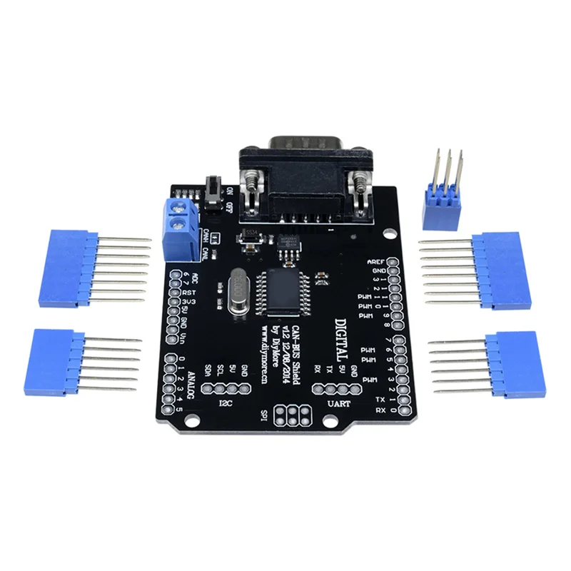 MCP2515 Can Bus Shield Board SPI Interface Connector Expansion Controller Module DC 5V-12V for Arduino Seeeduino—L47A