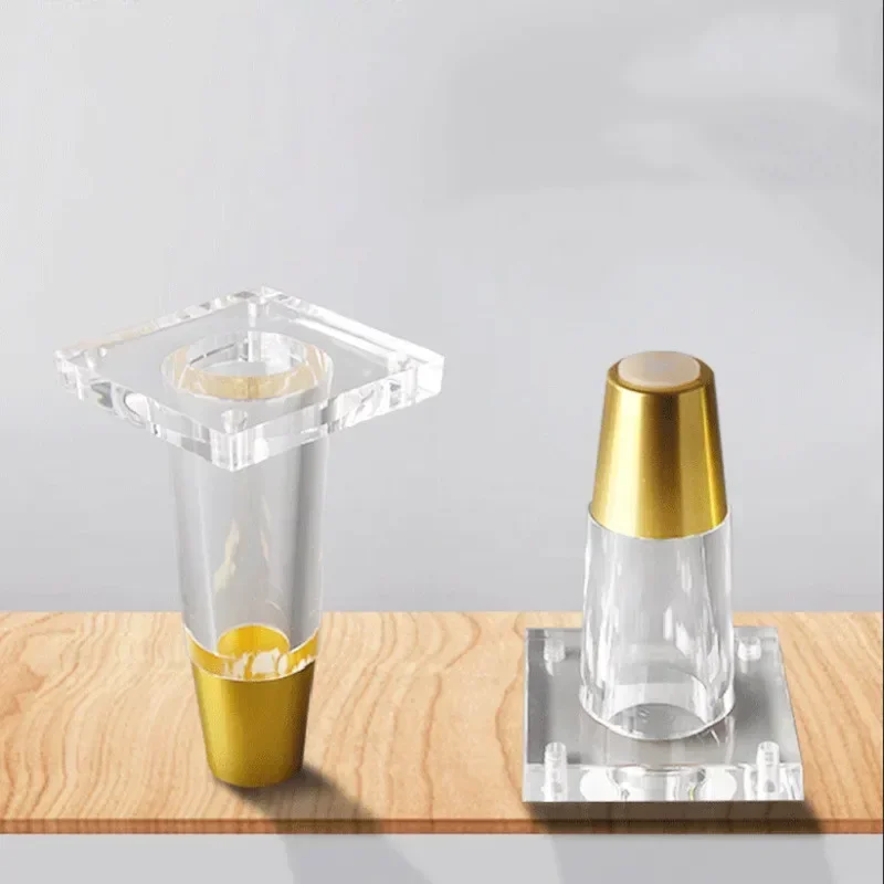 1pcs อะคริลิค 8/10/12/15 ซม.ขาเฟอร์นิเจอร์เปลี่ยนโซฟาฟุตกาแฟโต๊ะเก้าอี้เตียงตู้ขาฮาร์ดแวร์พร้อมสกรู