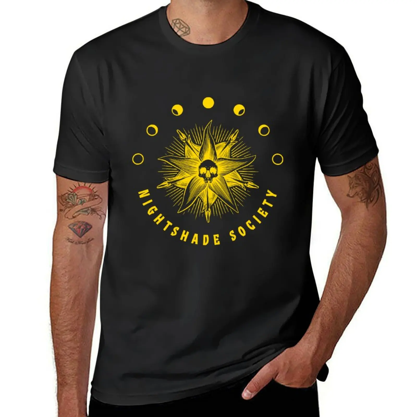 Nightshade Society T-Shirt blacks graphics customs design your own T-shirt men