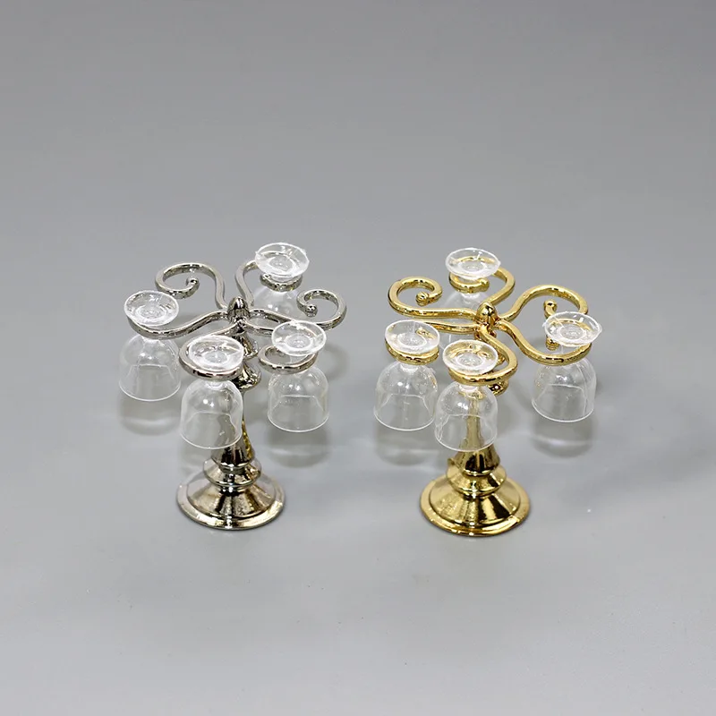 1:12 Poppenhuis Accessoires Miniatuur Bar Scène Simulatie Retro Mini Wijnglas Houder Wijnglas Set Speelhuis Decoratie