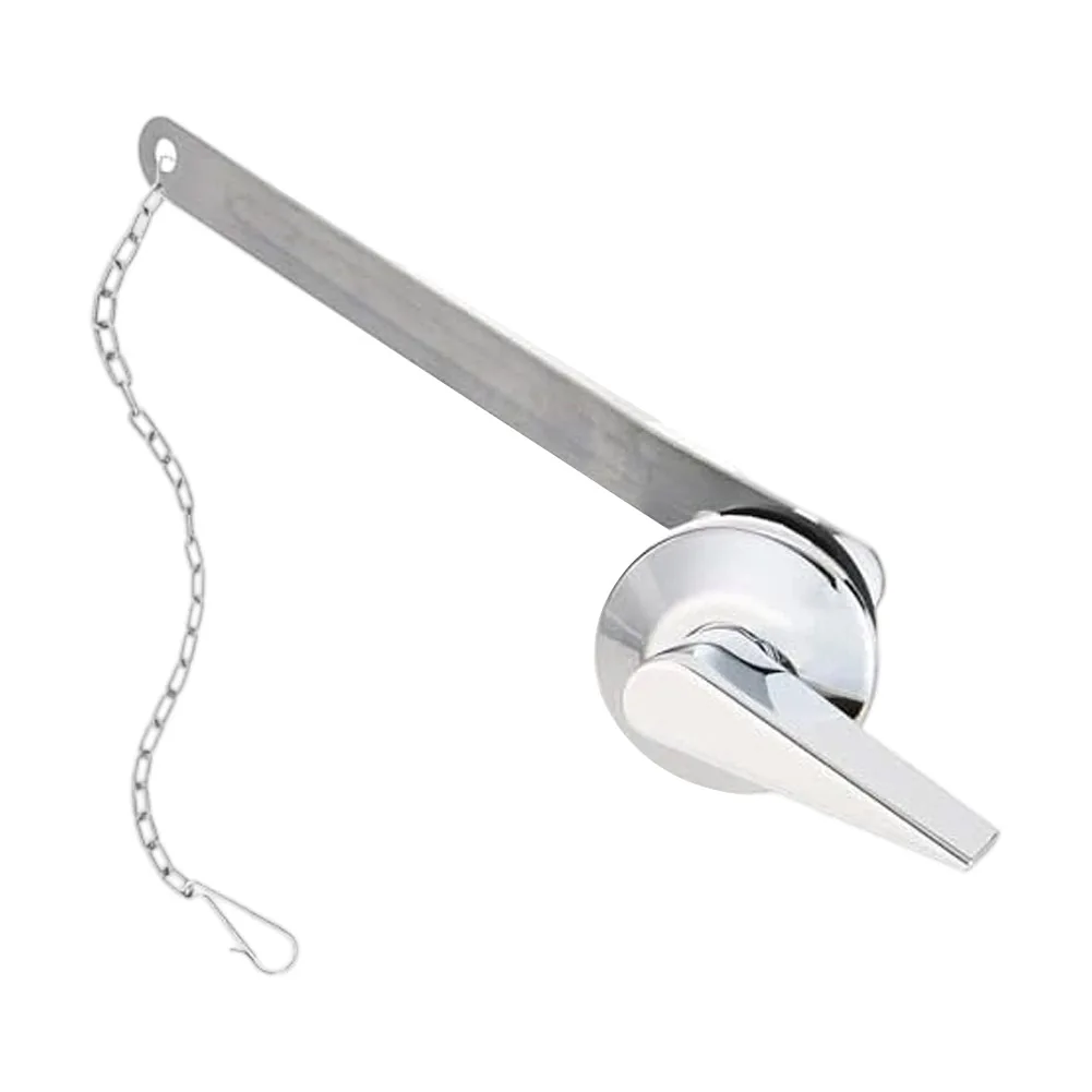 Zinc Alloy Toilet Tank Flushing Rod Replacement for Select Toilet Models Featuring Stainless Steel Chain Mechanism