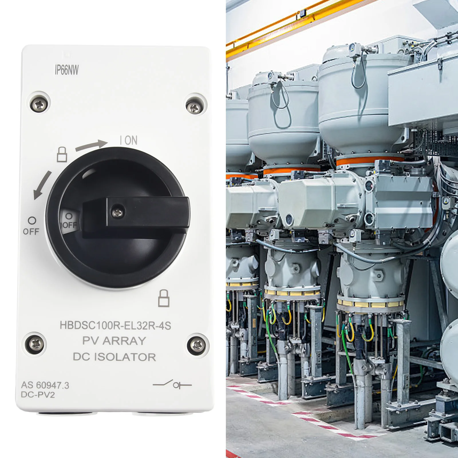 

50 60HZ Isolation Switch Isolation Switch For Photovoltaic Systems From 300V To 1000V Gray Silver Contacts Above 440V