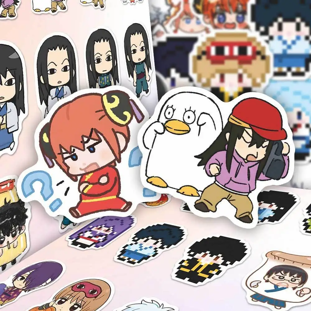 

GINTAMA Anime Stickers Hot Blooded Anime Character Peripheral Stickers Handmade Account Decoration DIY Hand Account Friend Gift