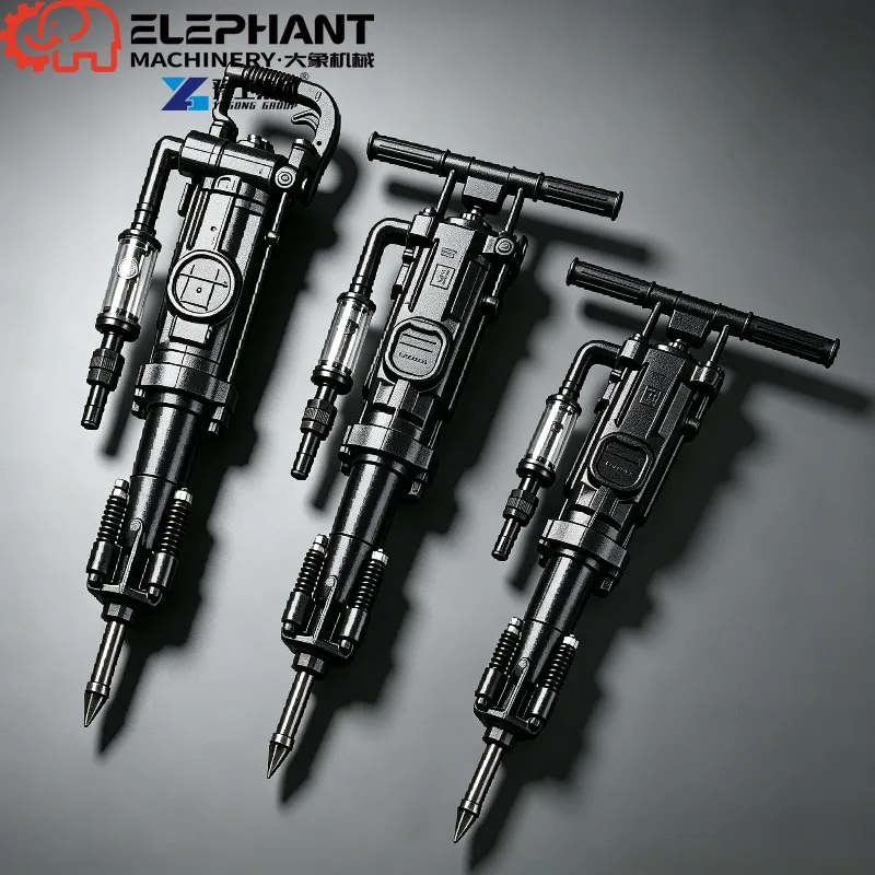 Air‑leg Pneumatic Rock Drill 30‑45mm Drilling Diameter Max 5m Depth Easy‑to‑Operate Mining Quarry Drilling Equipment