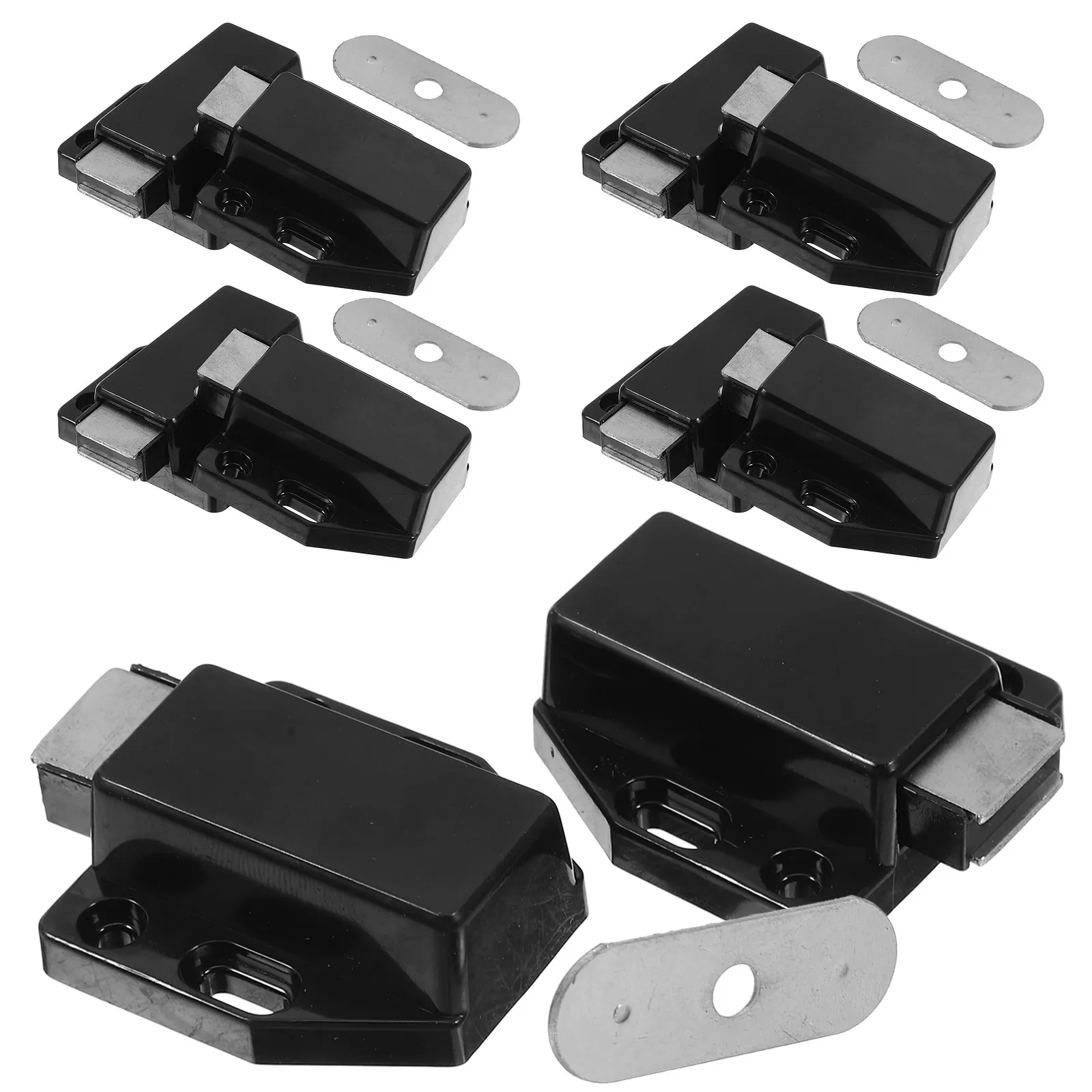 

10Pcs Magnetic Cabinet Door Latch Push to Open for Glass Wood Aluminum Doors Noiseless Soft Close Adhesive Mount Hardware