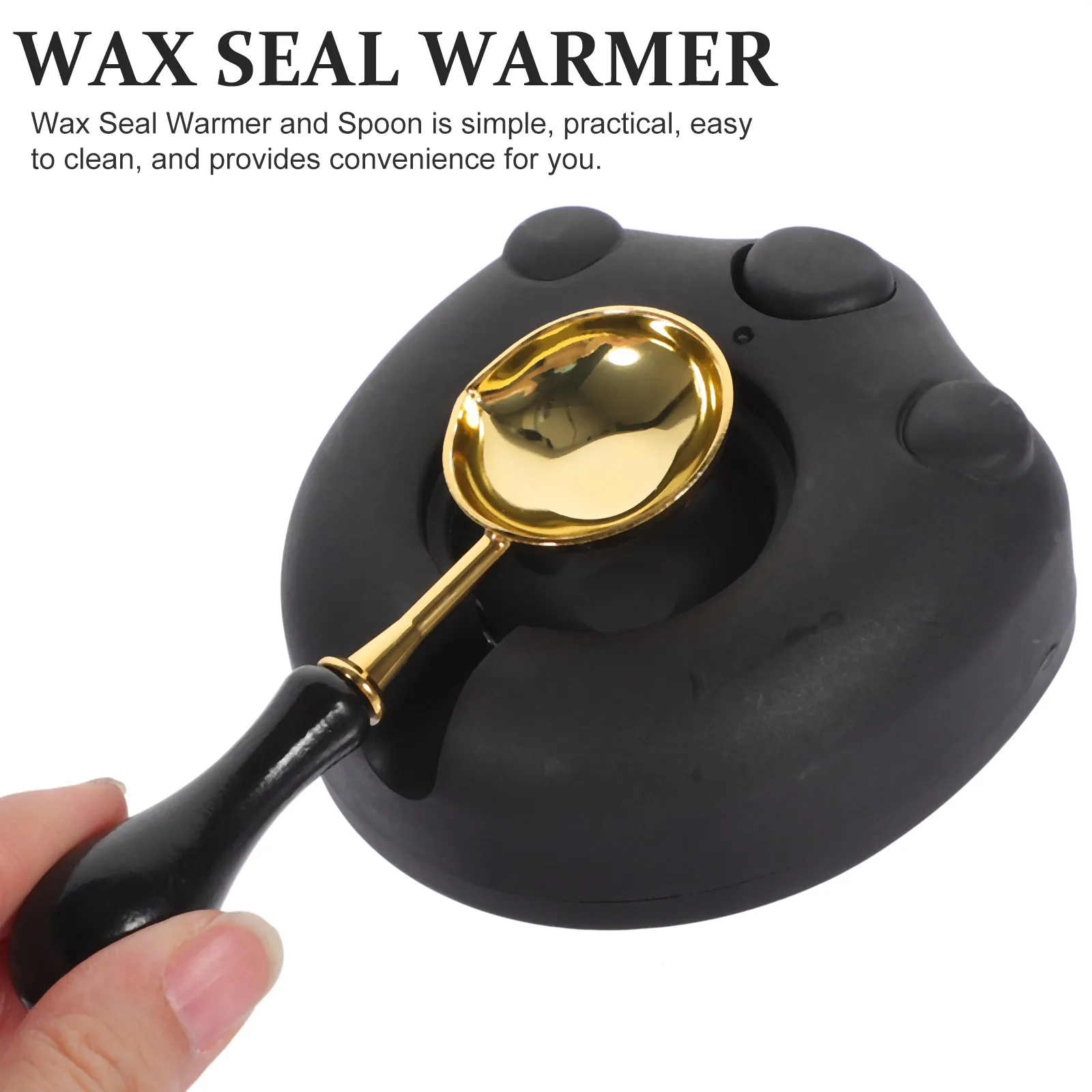 

Cat Claw Electric Furnace Melting Stove Sealing Wax Kit Spoon Warmer USB Black Low Voltage Fast Heating Portable DIY Craft Gift