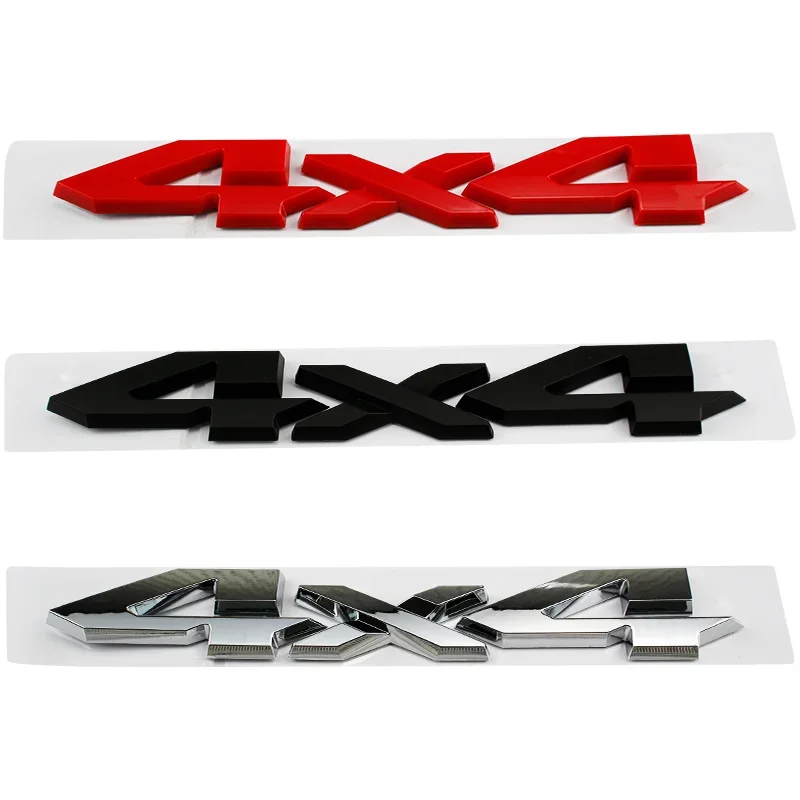 Car ABS Rear Trunk 4X4 Letters Logo Badge Emblem Decals Sticker For Jeep Dodge RAM 1500 2500 3500 Styling Decoration Accessories