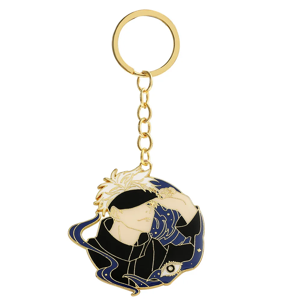 Jujutsu Kaisen Gojo Satoru Keychain Anime Yuji Itadori Keyring Bag Car Accessory Trendy Toy