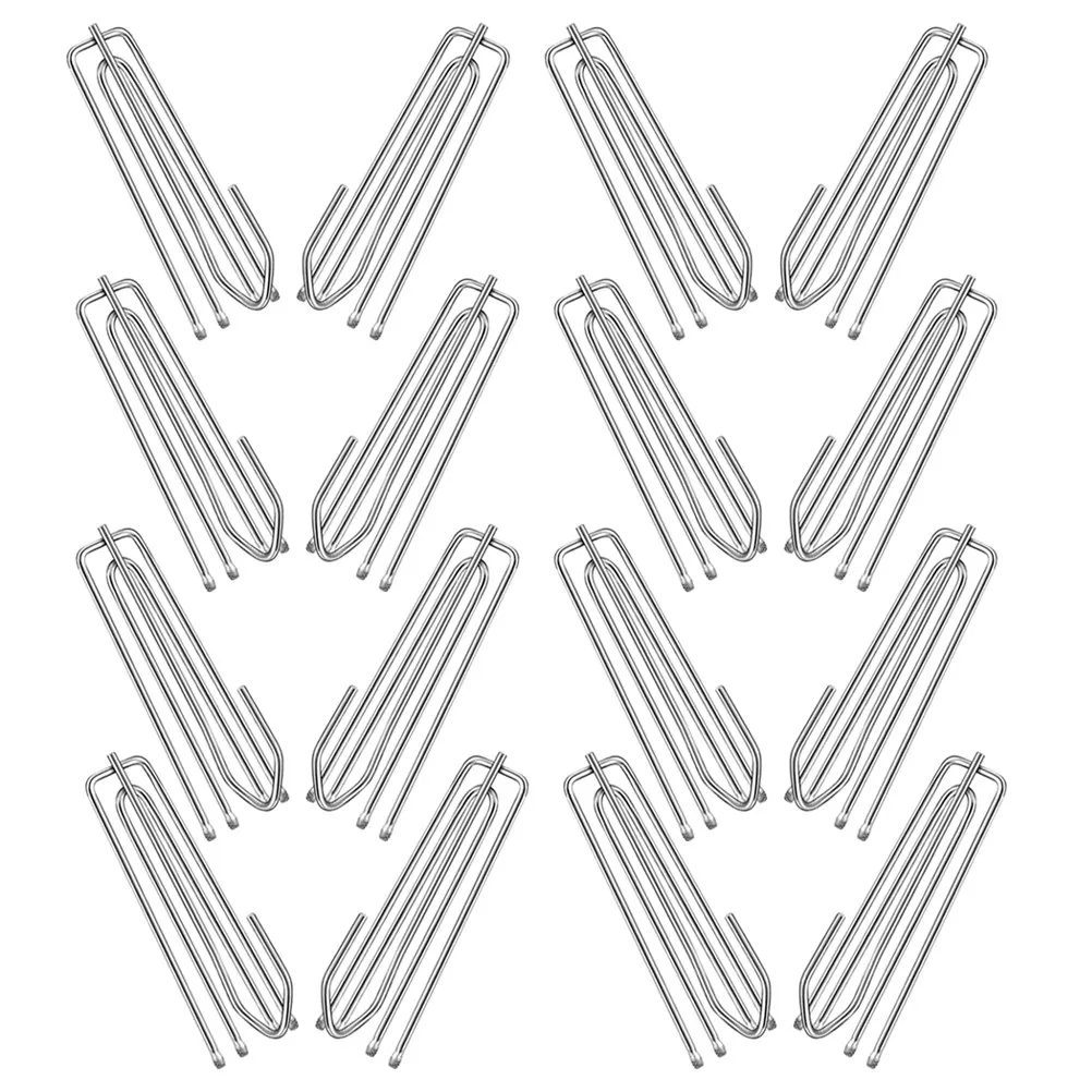 60Pcs Four Claw Curtain Hooks Heavy Duty Metal Pleated Curtain Hanging Clips for Curtains Tiebacks Sliding Tracks Modern Design