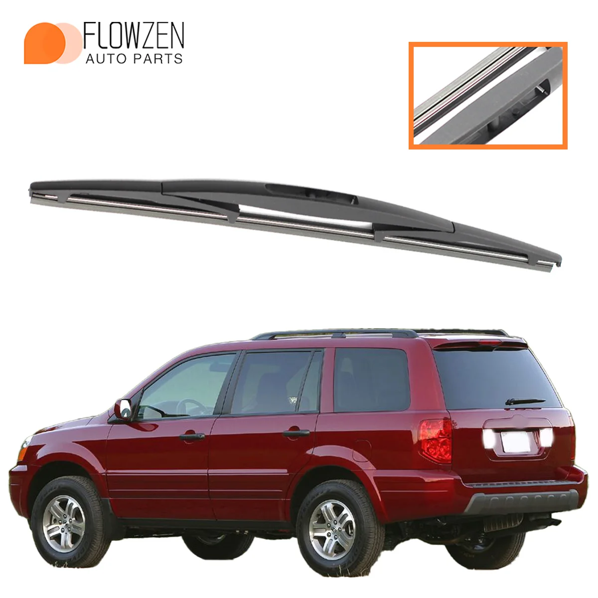 1 Stück Heckwischer, geeignet für Honda Pilot 2003–2008, Autoteile, Heckscheibenwischerblätter, Scheibenwascher-Zubehörteile