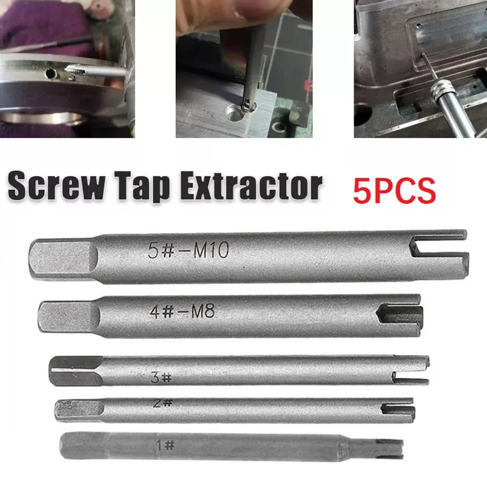 10pcs M4-M24 Screw Tap Extractor Steel Broken Head Taps Remover Stripped Screw Tap Extractor Set Screw Remover Tools Drill Bits