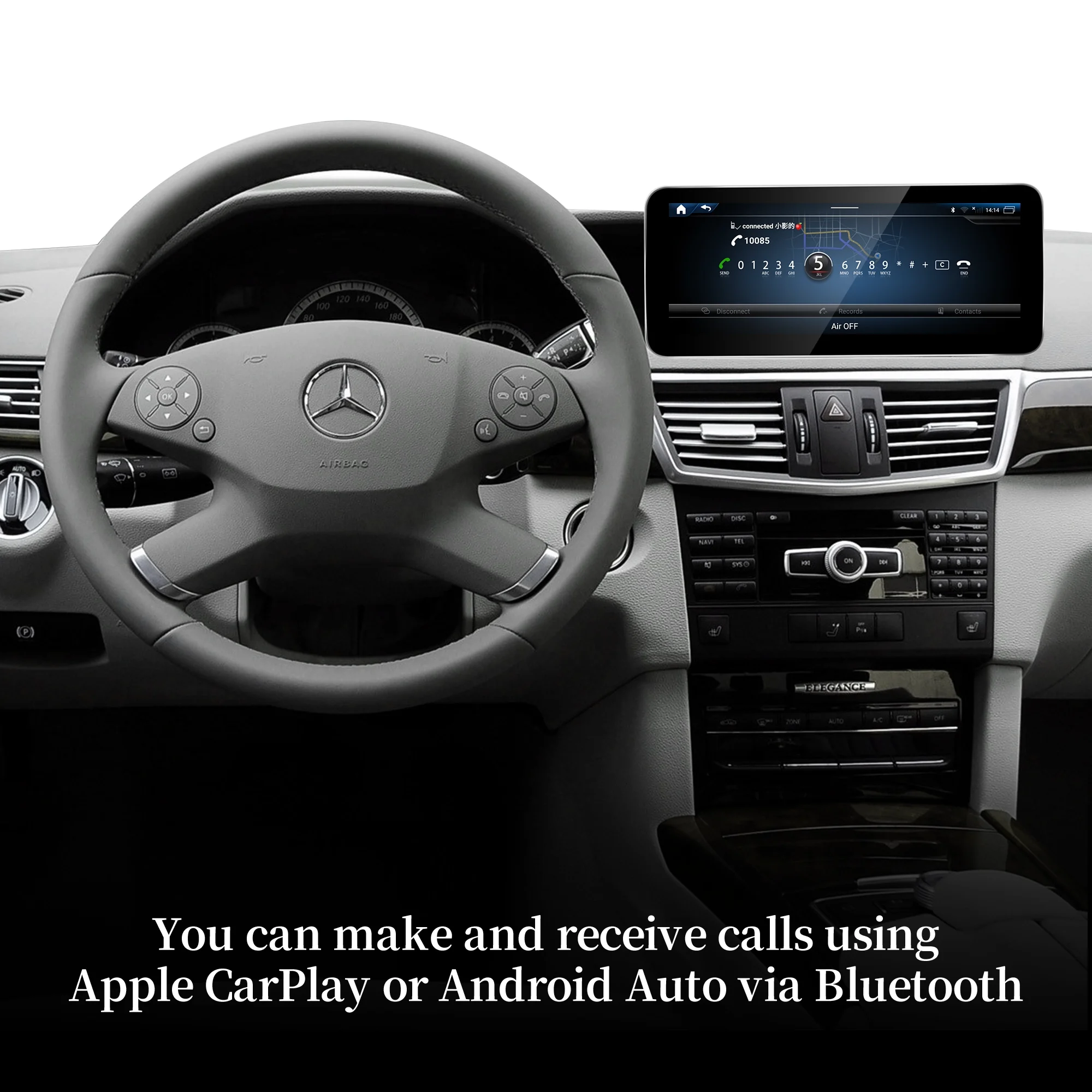 Für Mercedes E-Klasse C207 A207 W207 Radio-Upgrade 12,3' Android-Bildschirm Kabelloses Android Auto Apple CarPlay 4G Wi-Fi Navigation – Detail 5