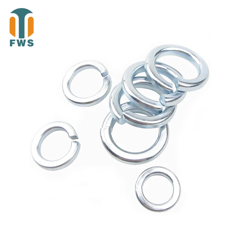 65Mn GB93 Stainless Steel Spring Split Lock Washer Elastic Gasket M3M4M5M6M8M10M12M14M16M18M20M22M24M27 20/50/100 PCS