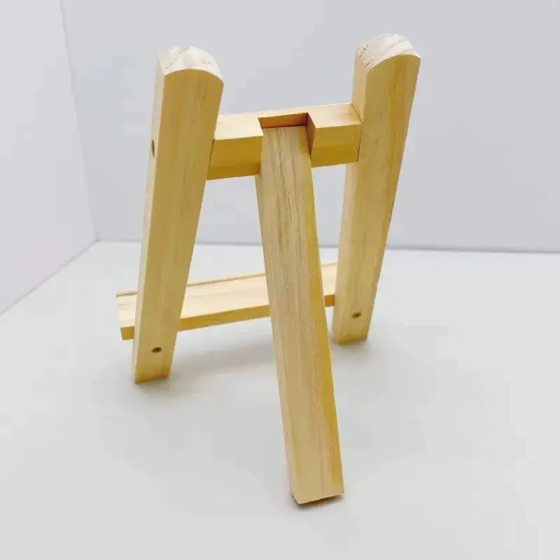 5pcs/set Wood Mini Easel Frame Tripod Display Holder Meeting Wedding Table Name Card Stand Children Painting Display Craft