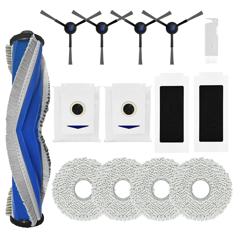 Bolsas de tela de mopa de filtro de cepillo lateral principal para aspiradora Ecovacs Deebot T30 Omni T30 PRO Omni T30s para Yeedi M12 Pro