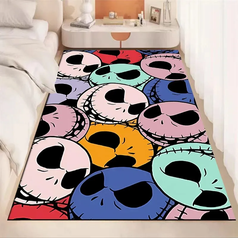 

3D HD коврик для детской комнаты с принтом «Кошмар перед Рождеством» Джек Скеллингтон, подарки, уличный нескользящий ковер, праздничный коврик
