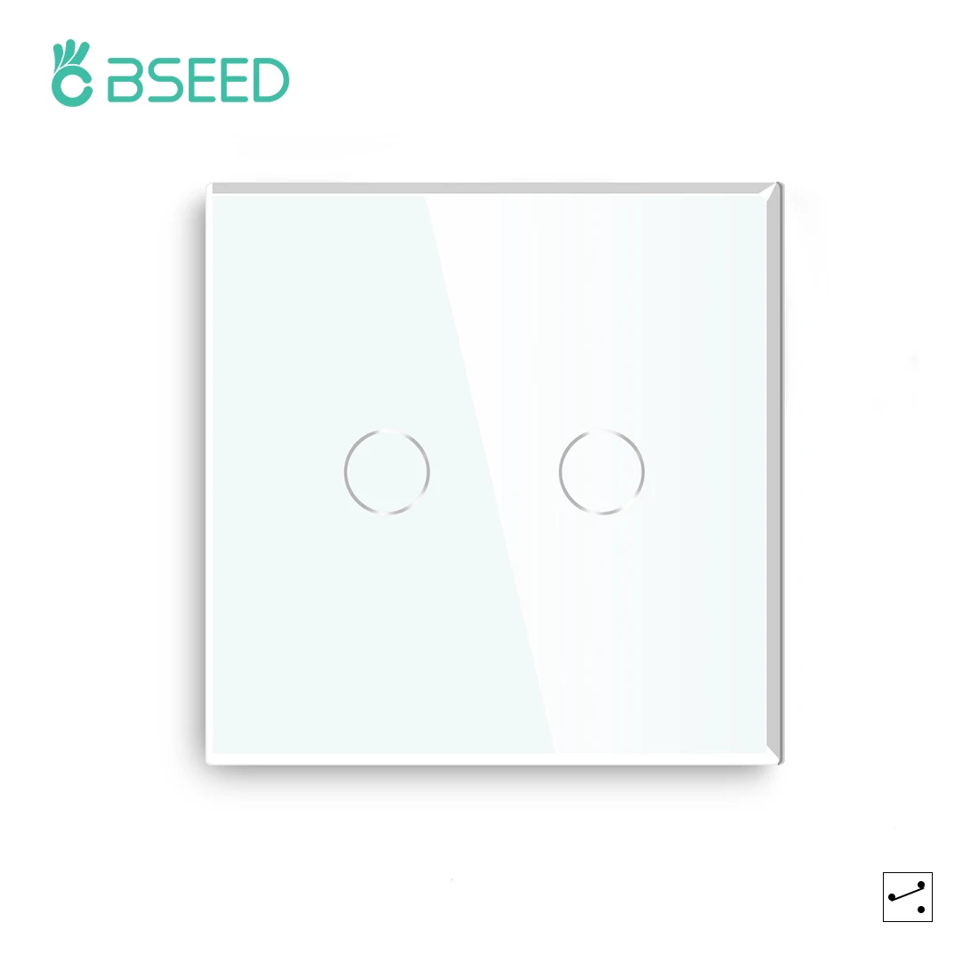 BSEED 1/2/3Gang Smart Zigbee Touch Light Switch 2-Way Control Compatible with Alexa/Google Home No Neutral Wire Touch Switch image 3