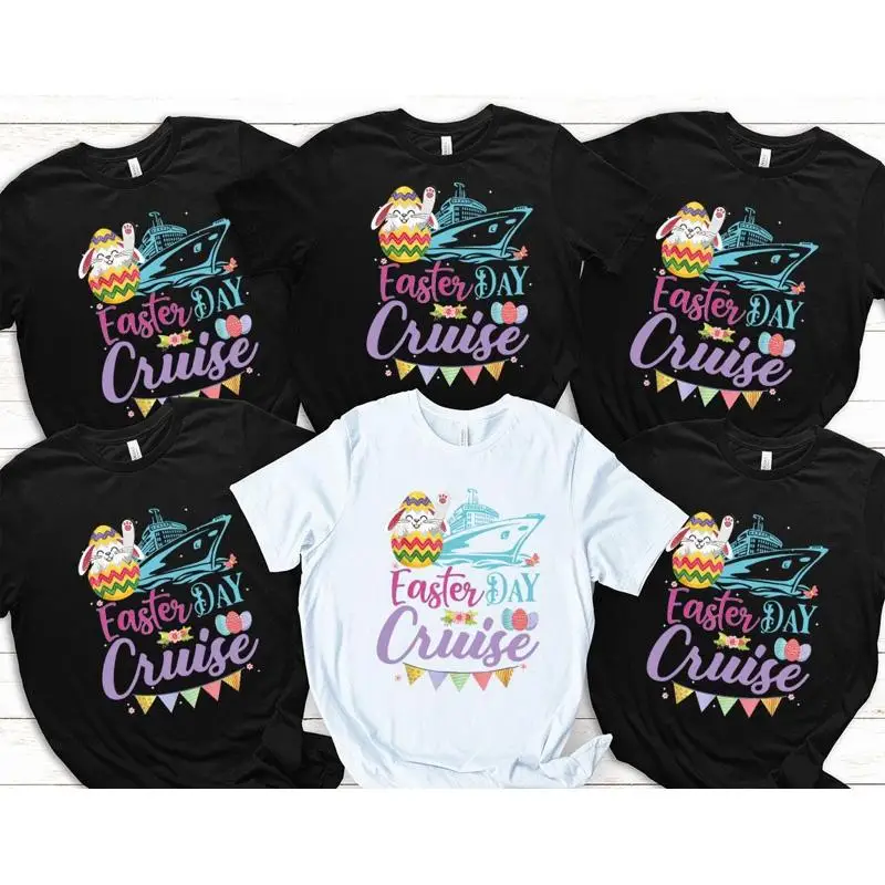 

Easter Squad T Shirt Colorful Bunny Spring Holiday Family Matching Cute