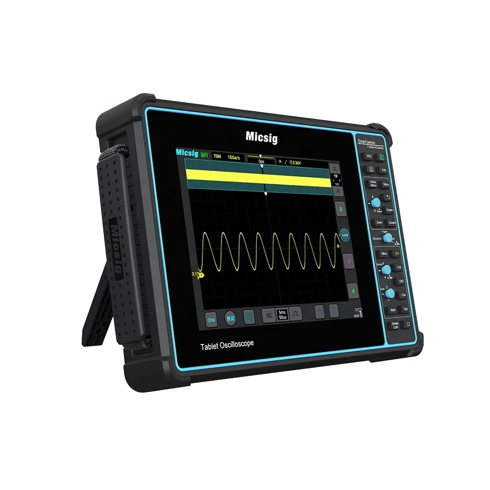 Micsig STO1004 Handheld Digital Tablet Oscilloscope 100MHz 4CH Practical Scopemeter Touch Button High Efficiency Oscilloscope
