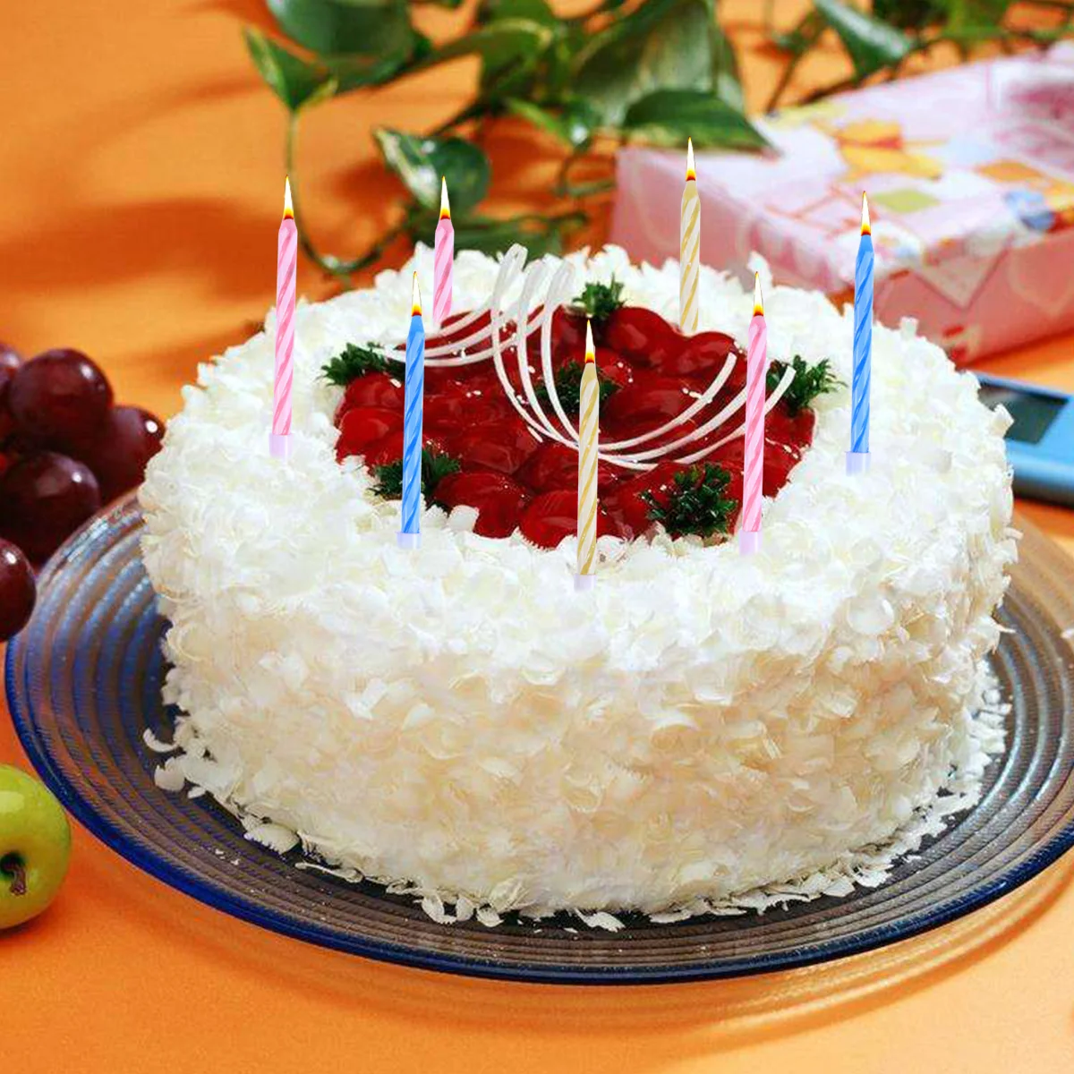 

60 Pcs Blown Out C for Birthday Cake Cupcake Party Prank Relighting Trick C Special Flame Fun Supplies